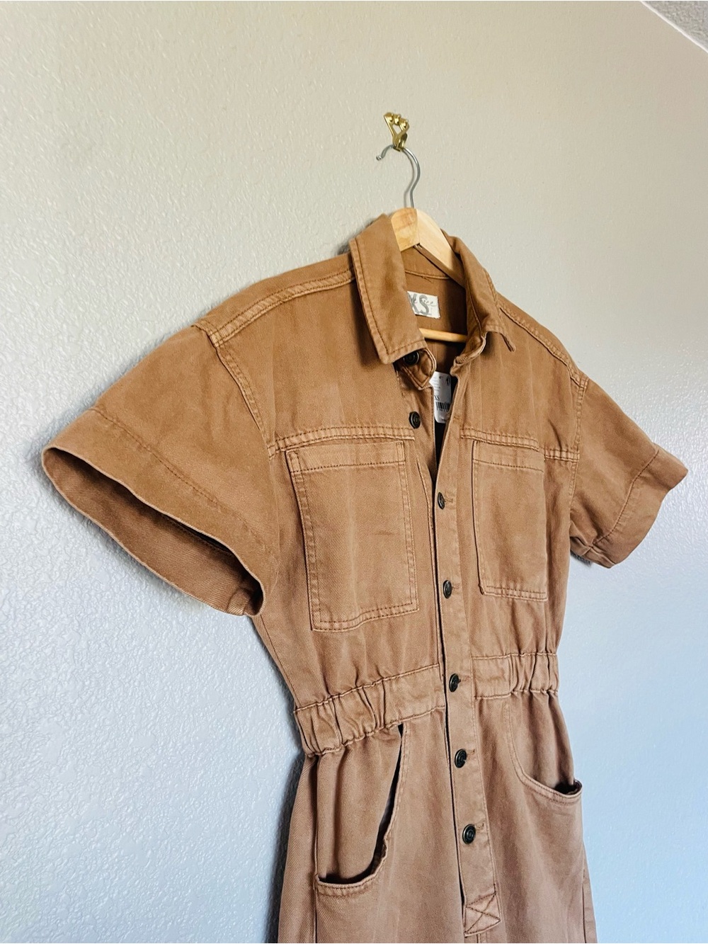 Free People Marci Washed Coverall Jumpsuit NWT - Picture 3 of 16